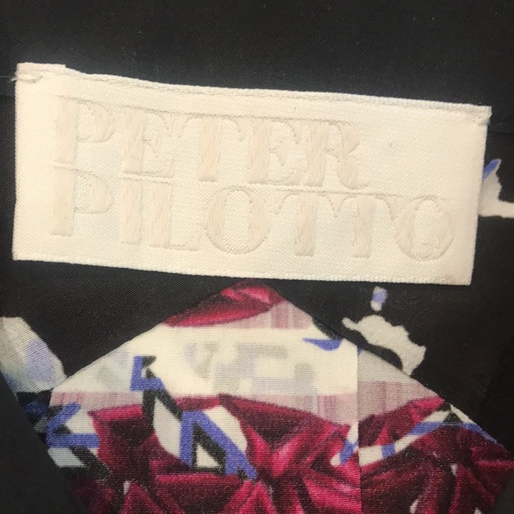 Peter Pilotto 💯 silk blouse- long sleeve, button up, multi-color- size 6 - Picture 3 of 7